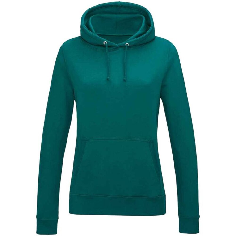 AWDis Womens/Ladies Girlie College Hoodie / Jade